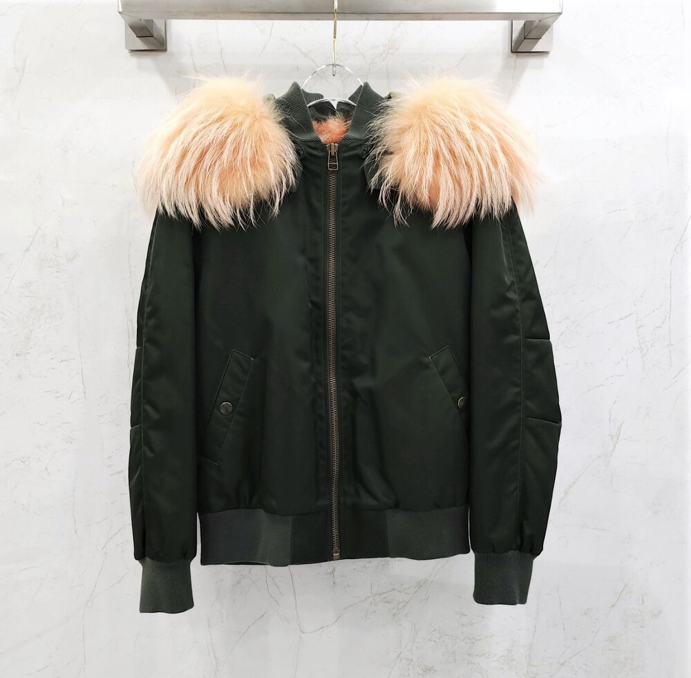 [럭스유] XS / 미스터앤미세스퍼 라쿤퍼 봄버 자켓