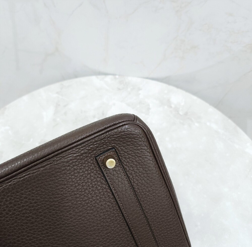 [럭스유] 에르메스 벌킨 35 토고 쇼콜라 은장 T각인