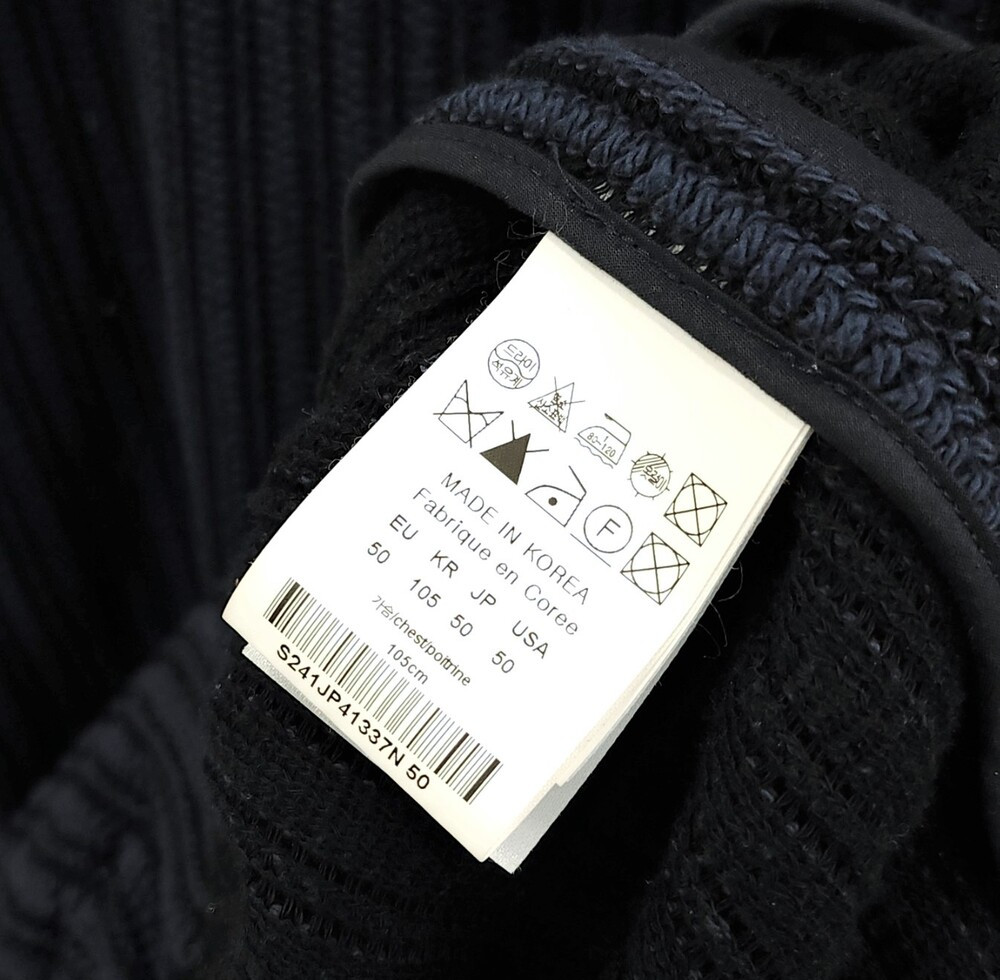 [럭스유] (새상품) 50 / 솔리드옴므 네이비 오버 실루엣 우븐 자켓