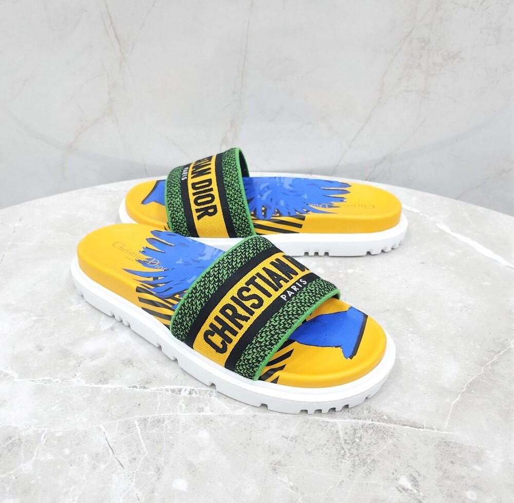 [럭스유] (새상품) 39 / 디올 디웨이 슬라이드 슬리퍼