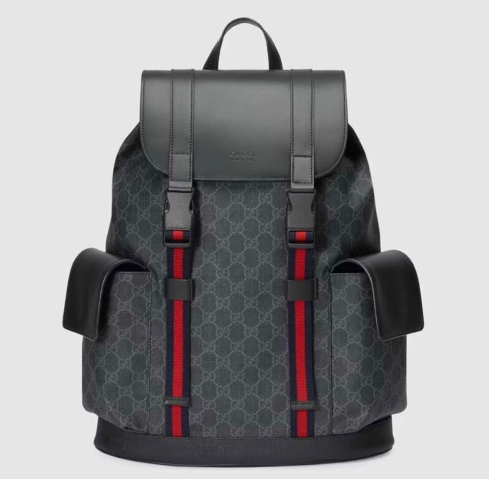 [럭스유] 구찌 웹 스트랩 GG 수프림 캔버스 백팩 495563