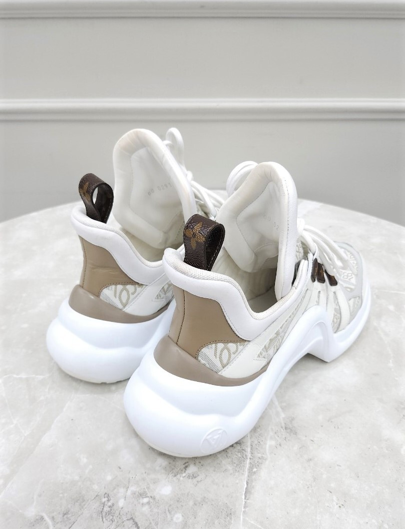 [럭스유] 38.5 / 루이비통 LV 자카드 아치라이트 스니커즈