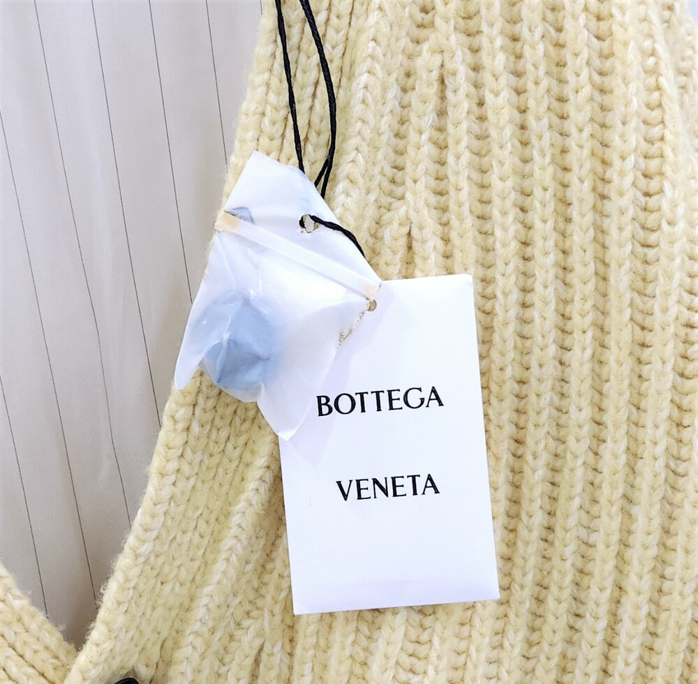 [럭스유] (새상품) XS / 보테가베네타 헤비 울 셔벗 가디건