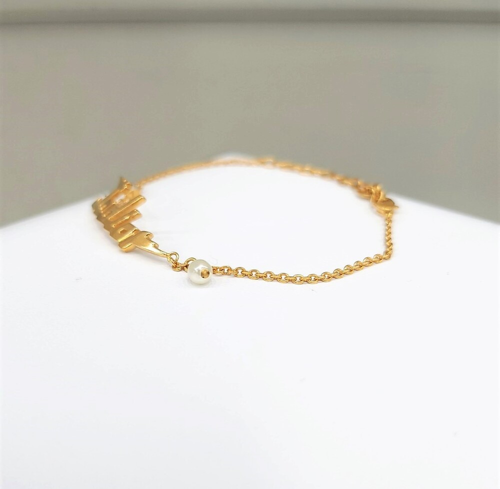 [럭스유] 디올 자디올 크리스탈 골드 팔찌