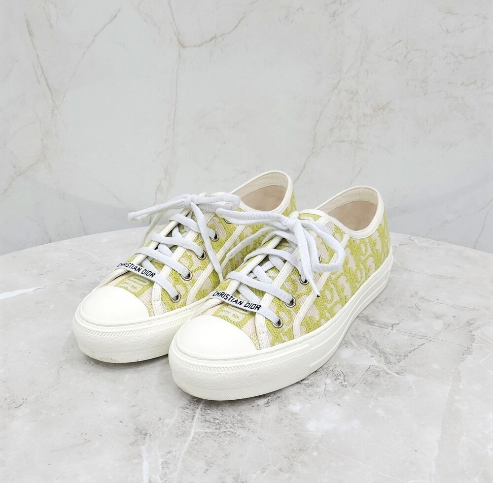 [럭스유] 38 / 디올 그린 워크앤디올 오블리크 스니커즈