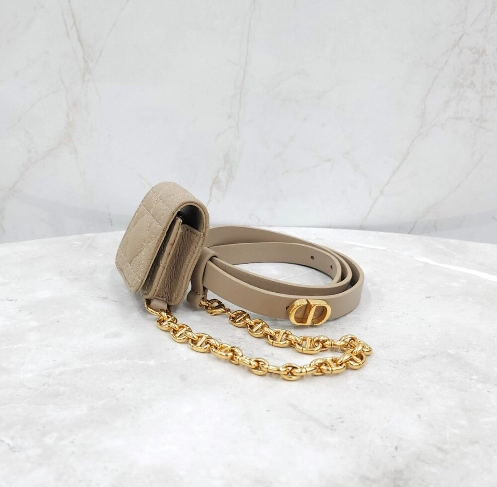 [럭스유] 디올 카로 파우치 포켓 벨트 70 헤이즐넛 B0306UBDH