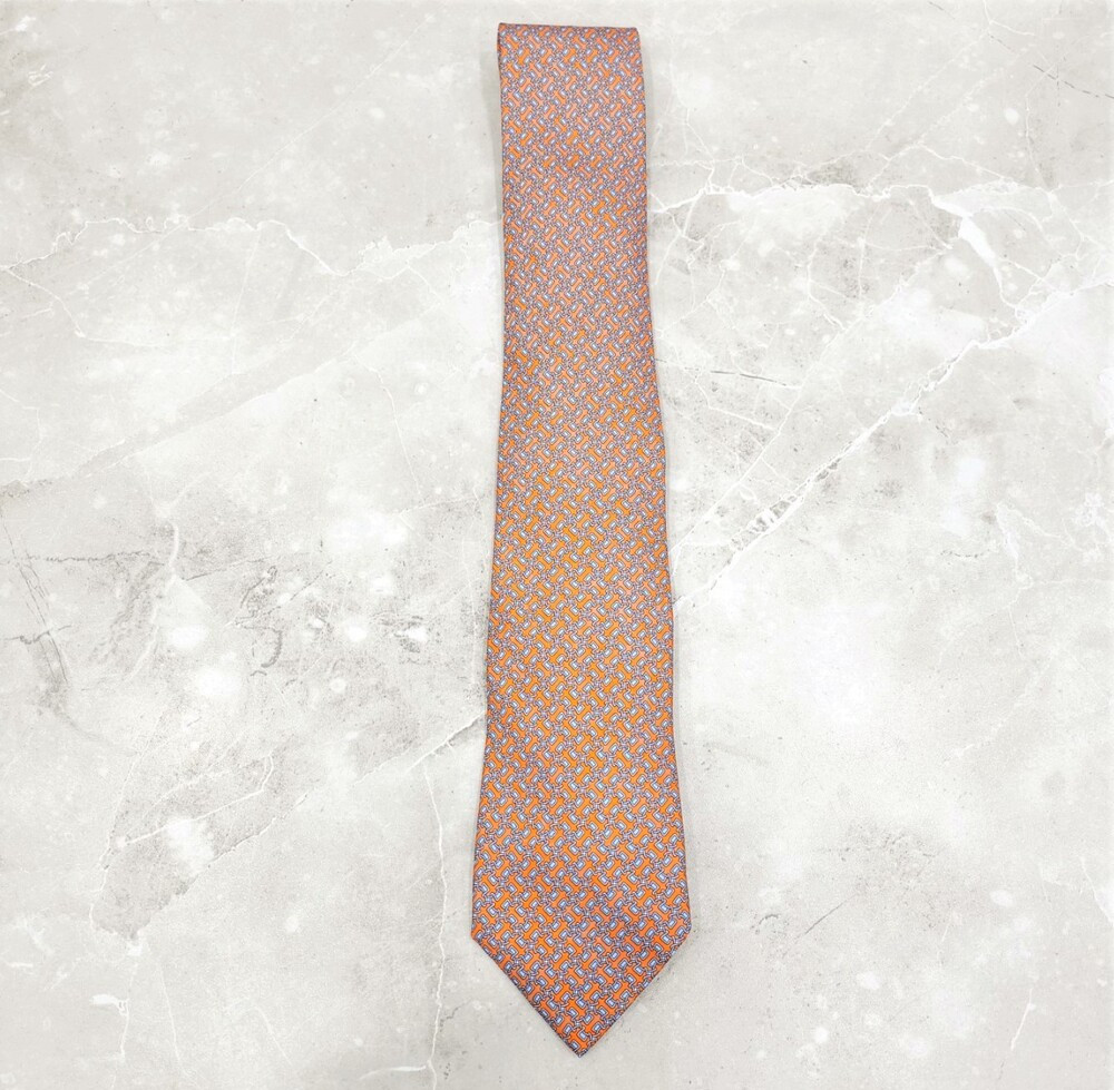[럭스유] 에르메스 패턴 실크 넥타이