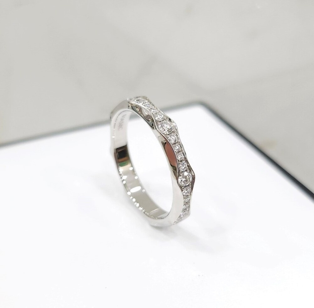 [럭스유] 불가리 다이아 풀파베 인피니토 웨딩밴드 링 54호