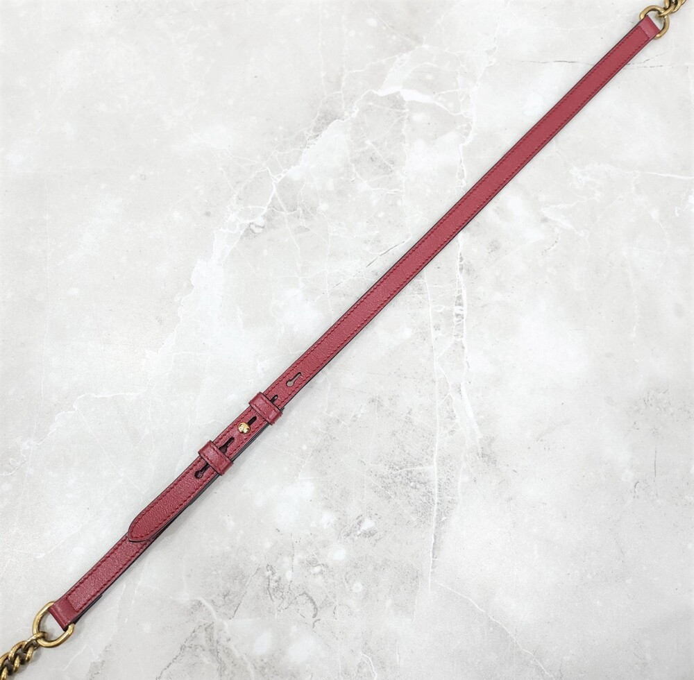 [럭스유] 구찌 GG 마몽 뱀부 탑핸들 체인 숄더백 602270