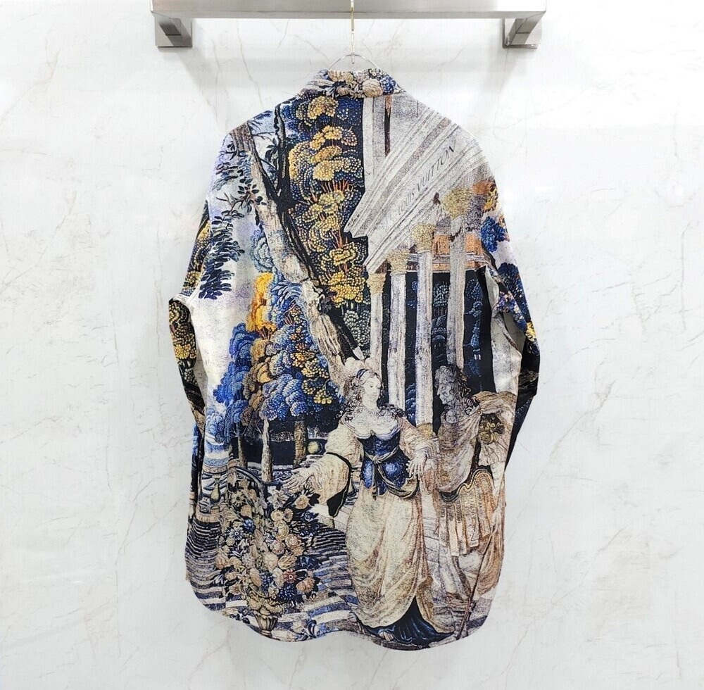 [럭스유] M / 루이비통 한정판 태피스트리 DNA 프린팅 셔츠