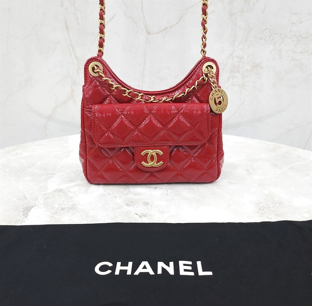 [럭스유] 샤넬 23C 포켓 페이던트 호보백 스몰 신형내장칩 AS3710