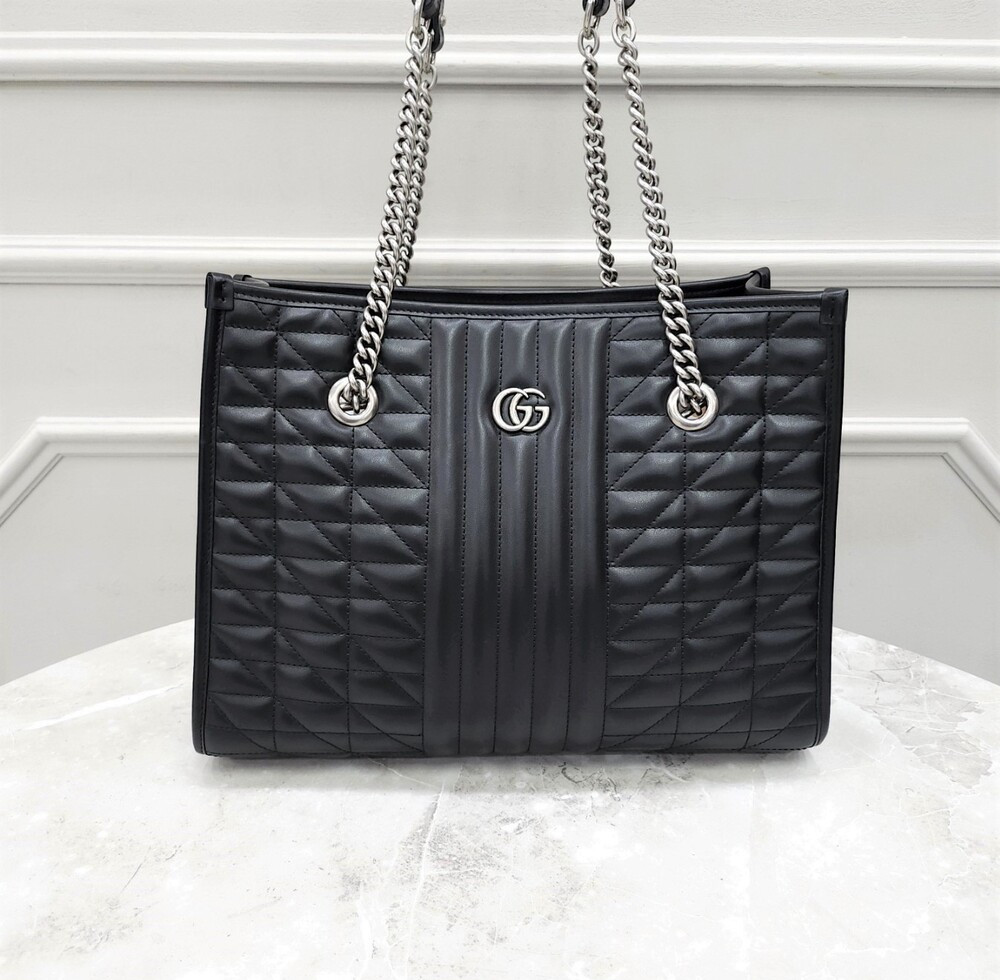 [럭스유] 구찌 GG 마몬트 마틀라세 숄더백 미디움