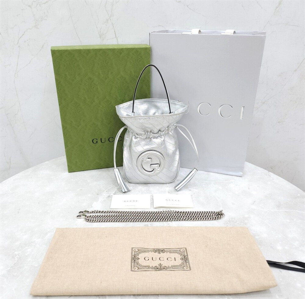 [럭스유] 구찌 블론디 실버 미니 버킷백 760313