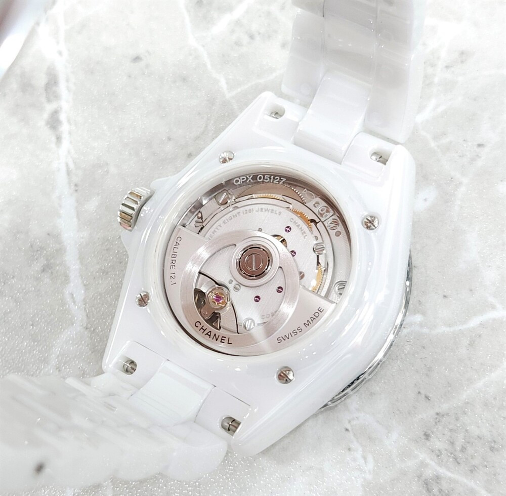 [럭스유] (새상품) 샤넬 J12 다이아몬드 세라믹 칼리버 시계 38mm H5705