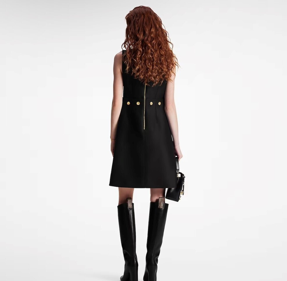 [럭스유] 34 / 루이비통 버튼 웨이스트 미카도 드레스