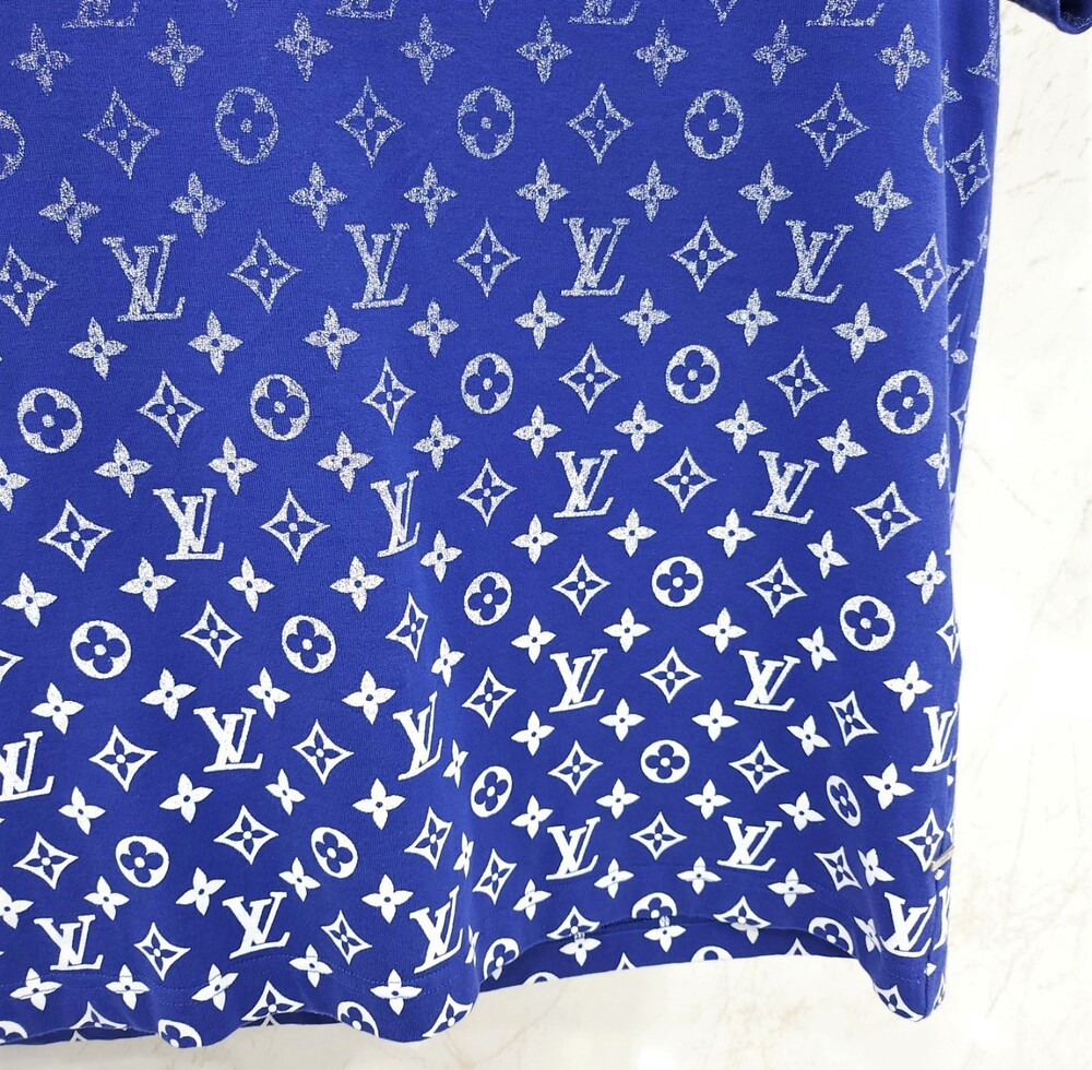 [럭스유] XS / 루이비통 블루 LVSE 모노그램 그라데이션 반팔 티셔츠