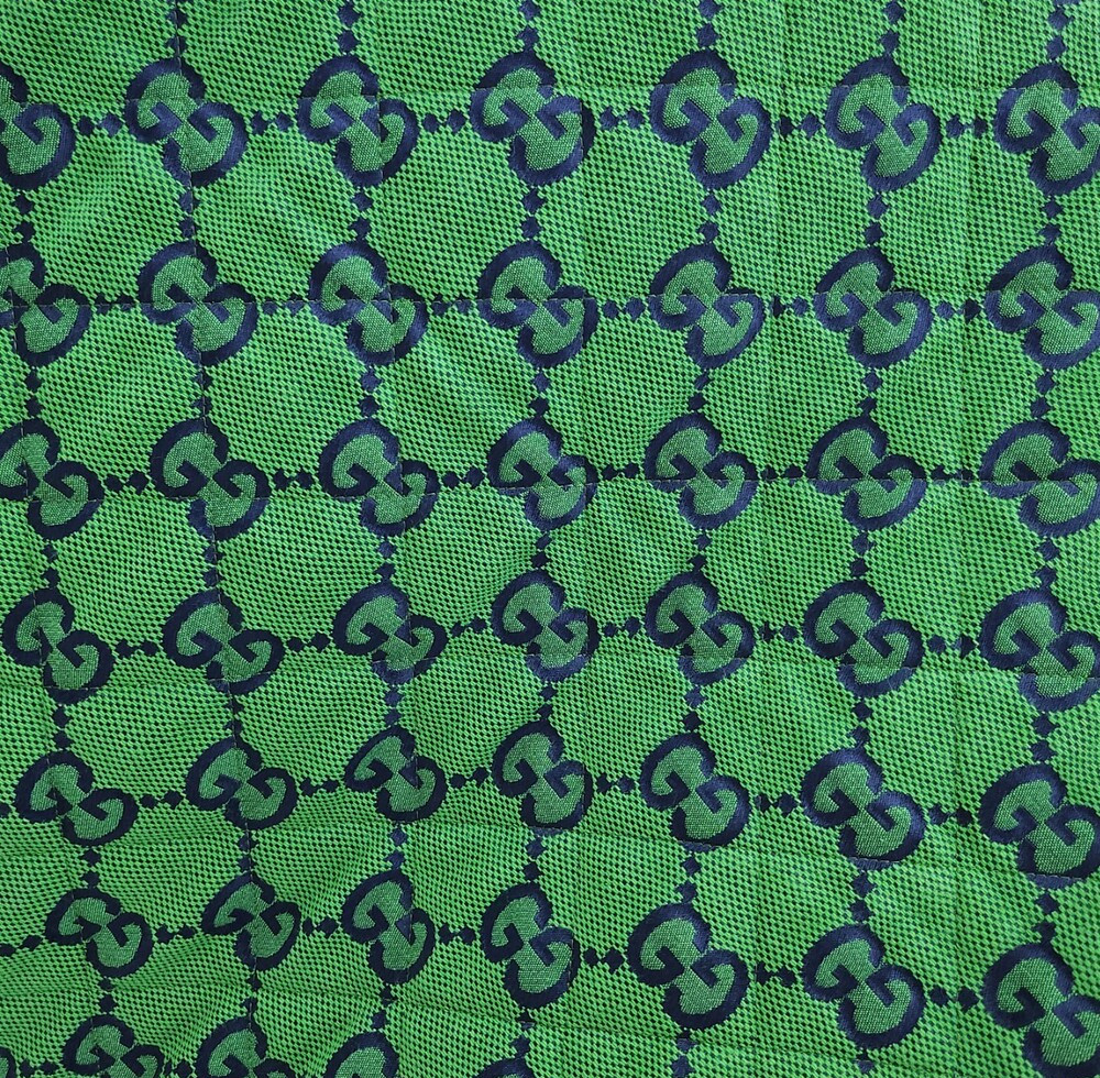 [럭스유] (새상품) 50 / 구찌 GG 그린 누빔 카라 자켓 676488