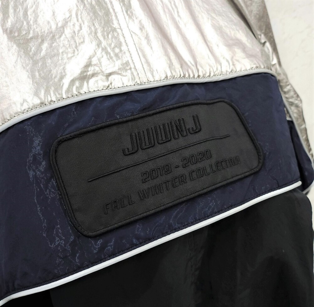 [럭스유] 46 / 준지 컬렉션 레터링 자수 스카치 후드 아노락