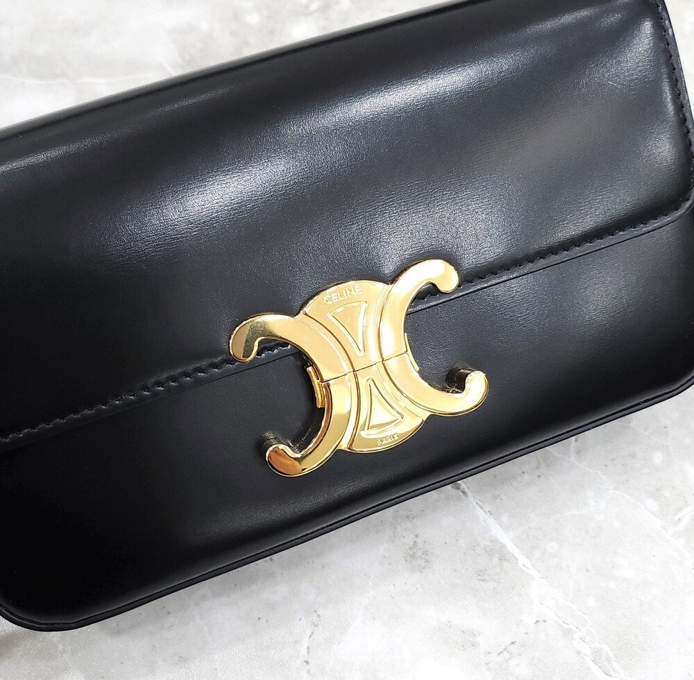 [럭스유] 셀린느 클로드 숄더백 샤이니 카프스킨 194143BF4