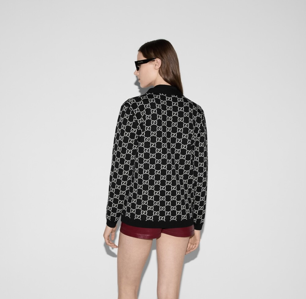 [럭스유] (새상품) S / 구찌 리버서블 GG 울 자카드 가디건 798157