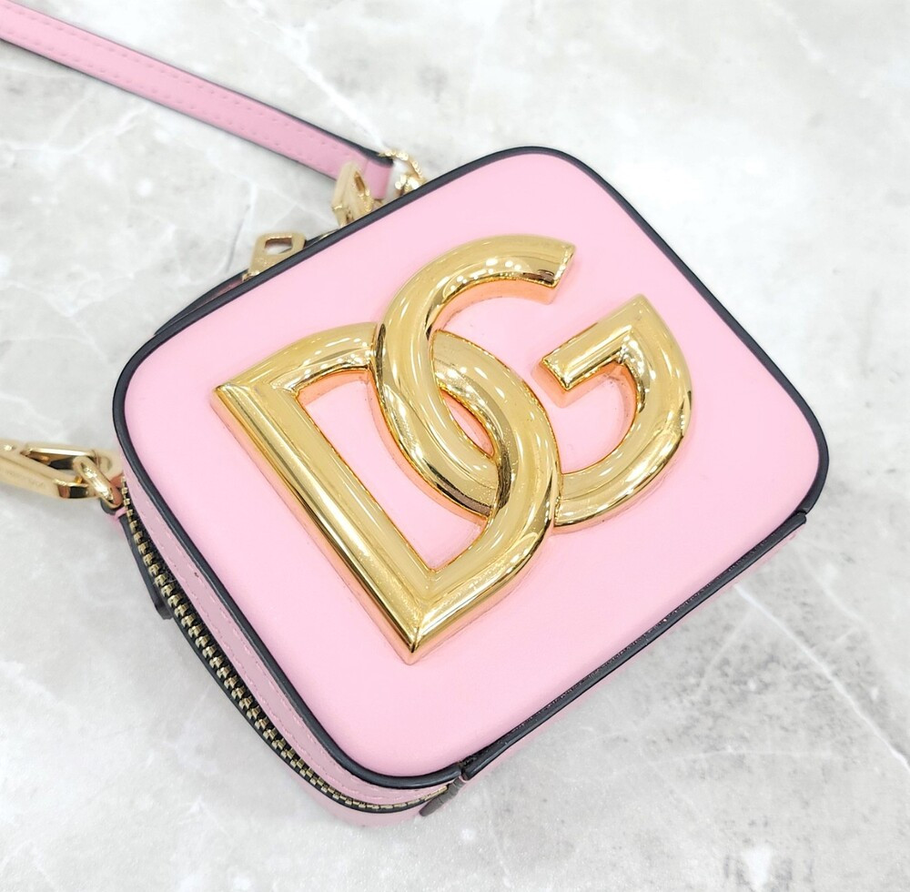 [럭스유] 돌체앤가바나 DG 로고 카프스킨 마이크로백 핑크