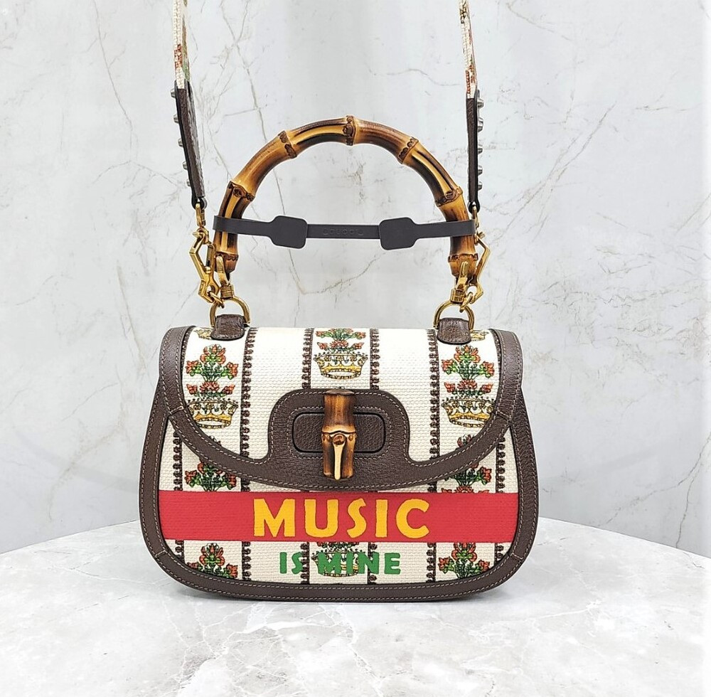 [럭스유] (새상품) 구찌 100 뱀부 1947 미디엄 백 681173