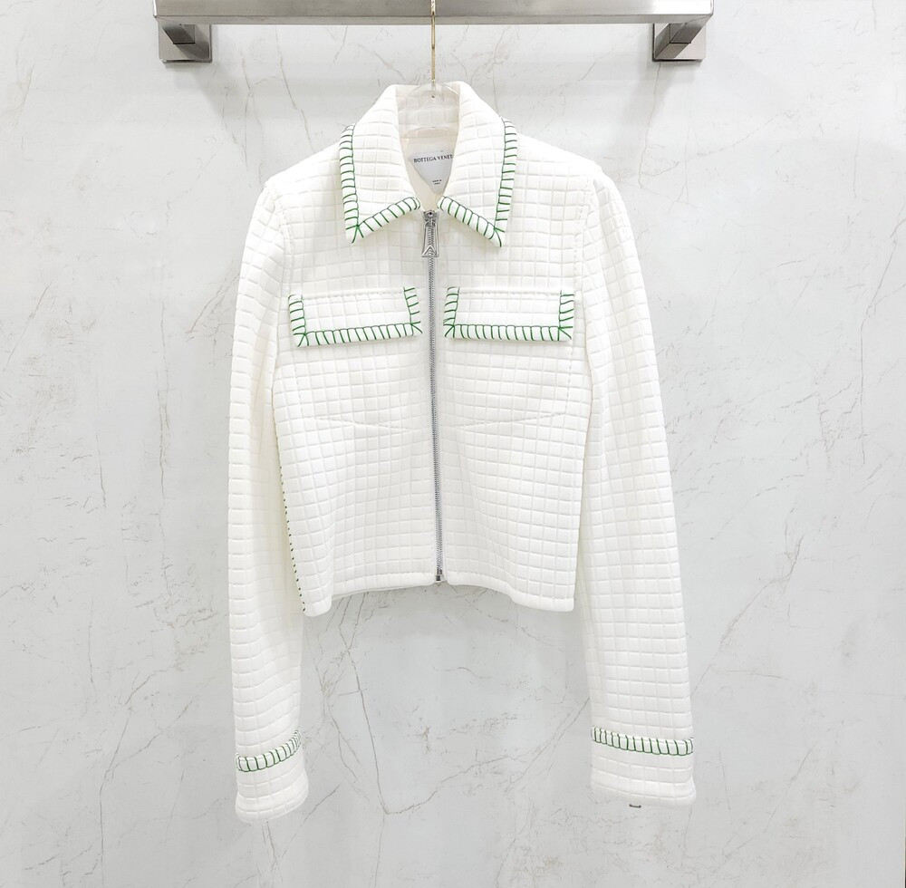 [럭스유] 36 / 보테가베네타 집업 퀄팅 저지 자켓