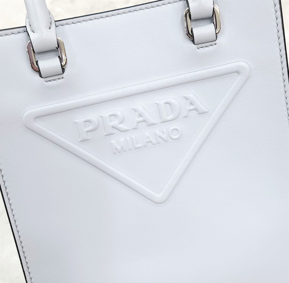 [럭스유] 프라다 삼각로고 레더 토트 숄더백 1BA333