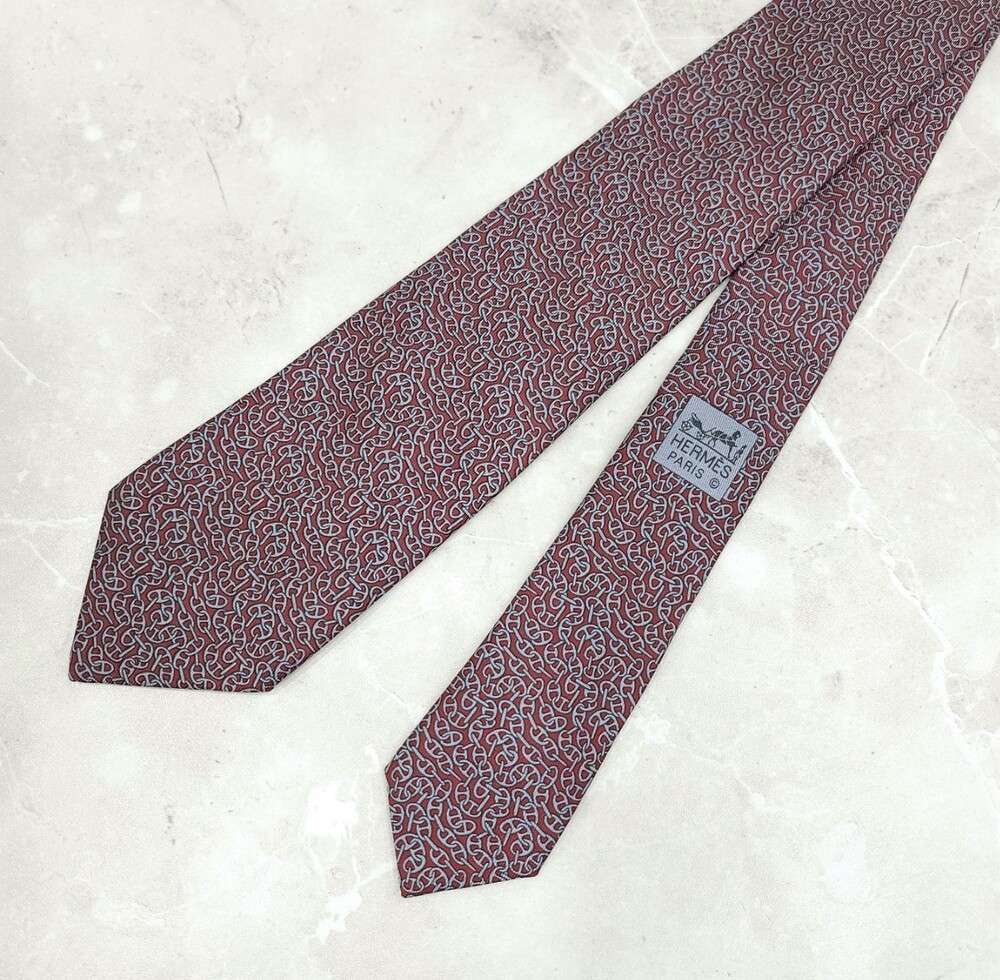 [럭스유] 에르메스 샹달 패턴 넥타이