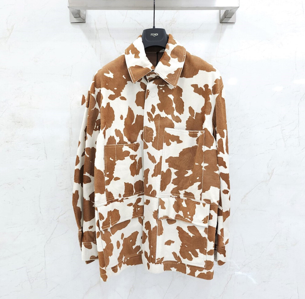 [럭스유] 50 / 펜디 송치 레더 자켓