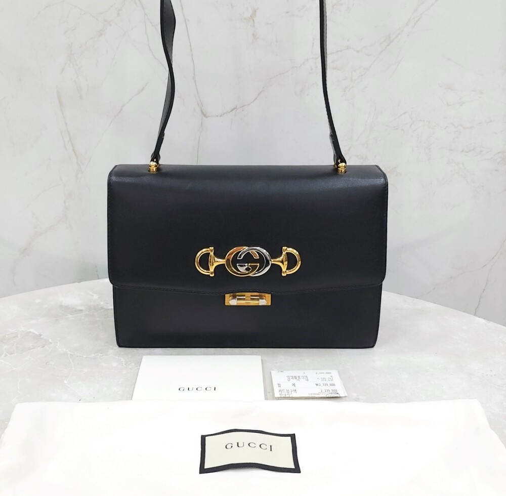 [럭스유] 구찌 메탈 로고 주미 숄더백 스몰