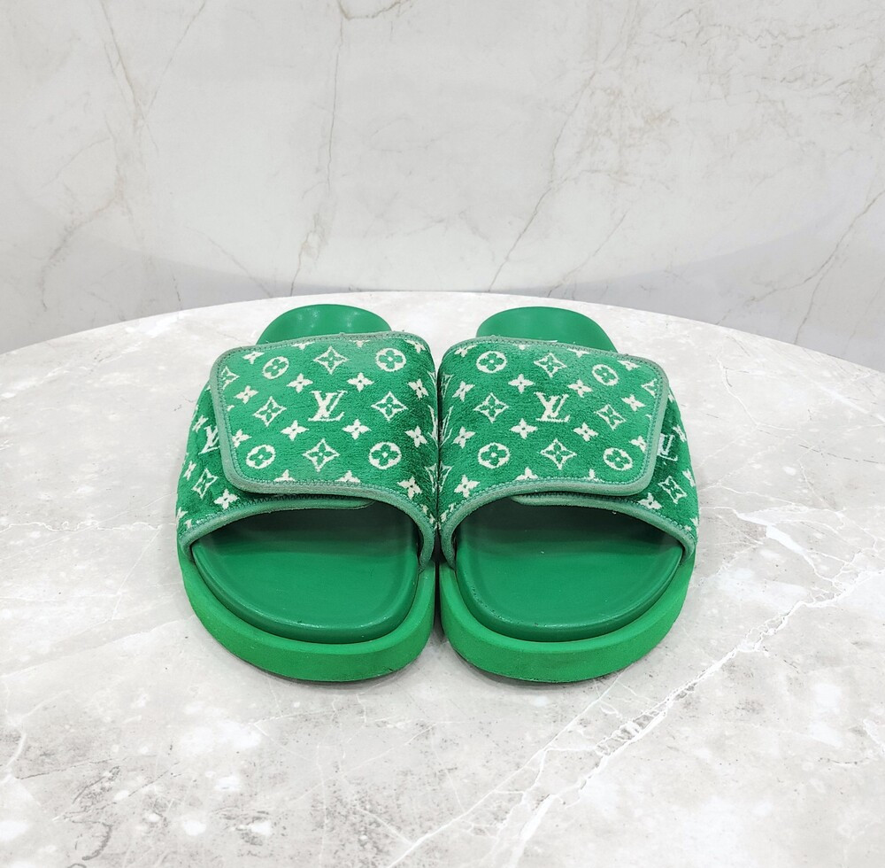 [럭스유] 8 / 루이비통 그린 모노그램 마이애미 슬리퍼 1ABFTT