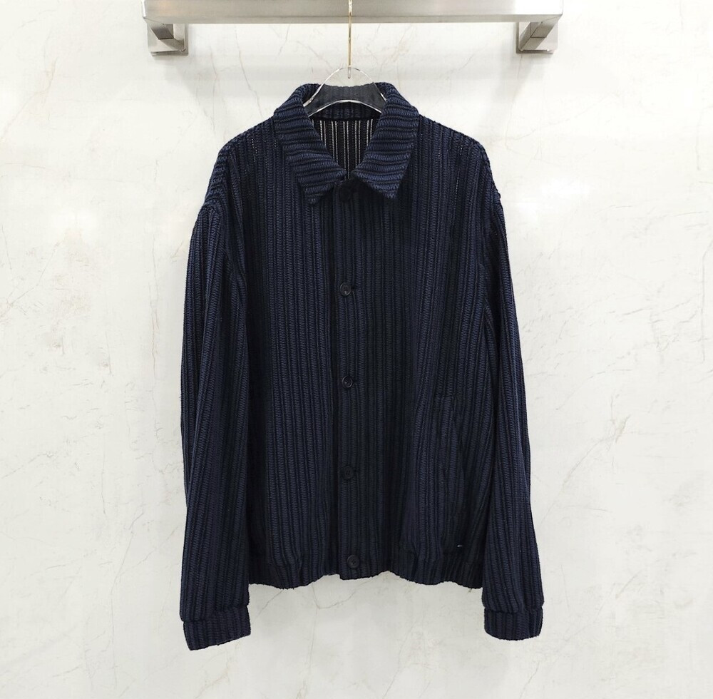 [럭스유] (새상품) 50 / 솔리드옴므 네이비 오버 실루엣 우븐 자켓