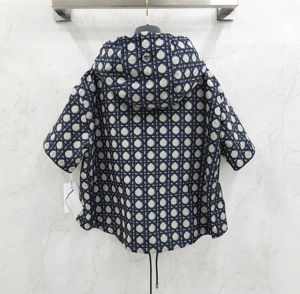 [럭스유] (새상품) XS / 디올 매크로 까나쥬 반팔 후드 아노락 417C19A2378