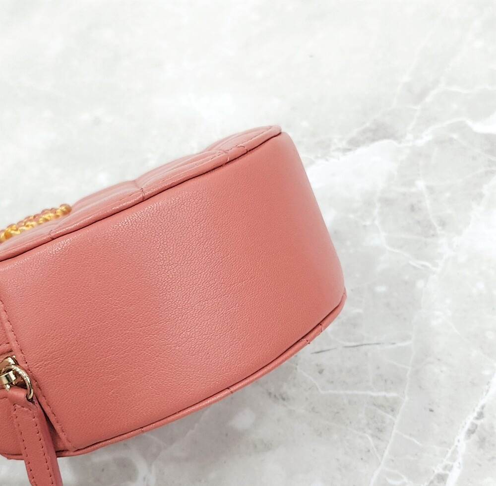 [럭스유] 샤넬 19 핑크 체인 탬버린 미니 백 AP0725