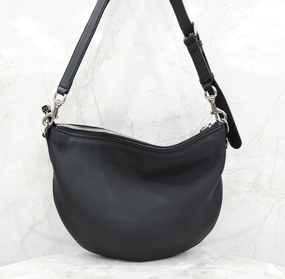 [럭스유] (새상품) 구찌 B 스몰 레더 숄더백 블랙 801887