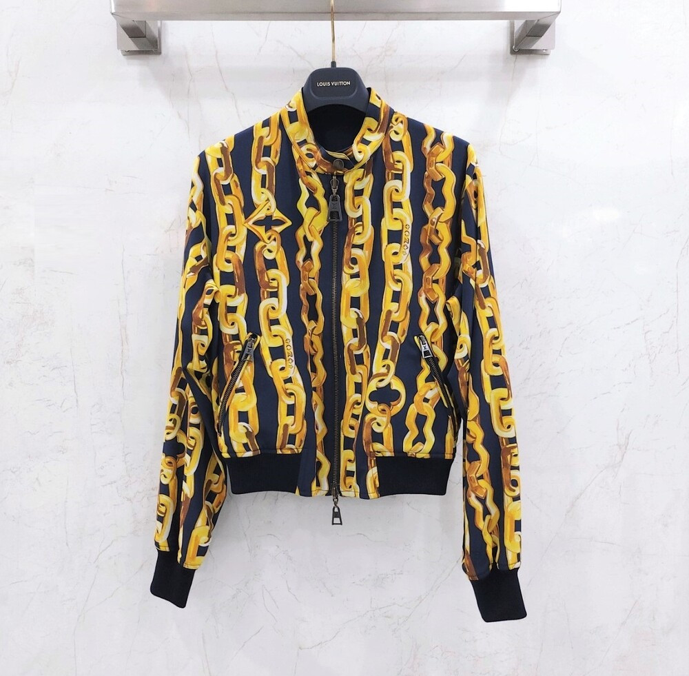 [럭스유] 36 / 루이비통 체인 프린트 보머 모노그램 자켓