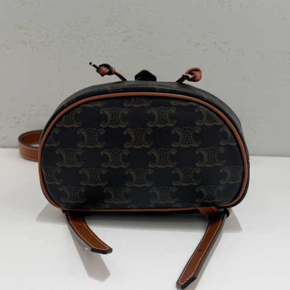 셀린느 트리옹프 캔버스 미니 풀코 백팩 전시상품급 197662CAS