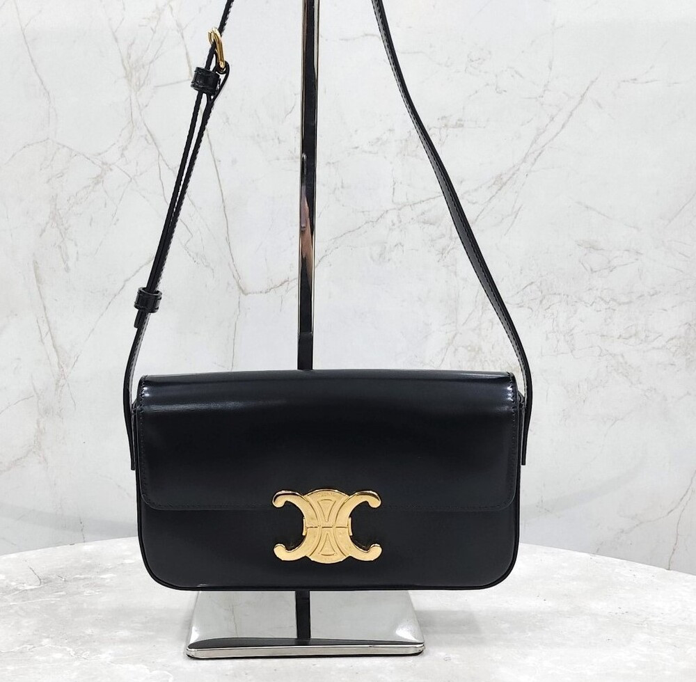 [럭스유] 셀린느 클로드 숄더백 샤이니 카프스킨 194143BF4