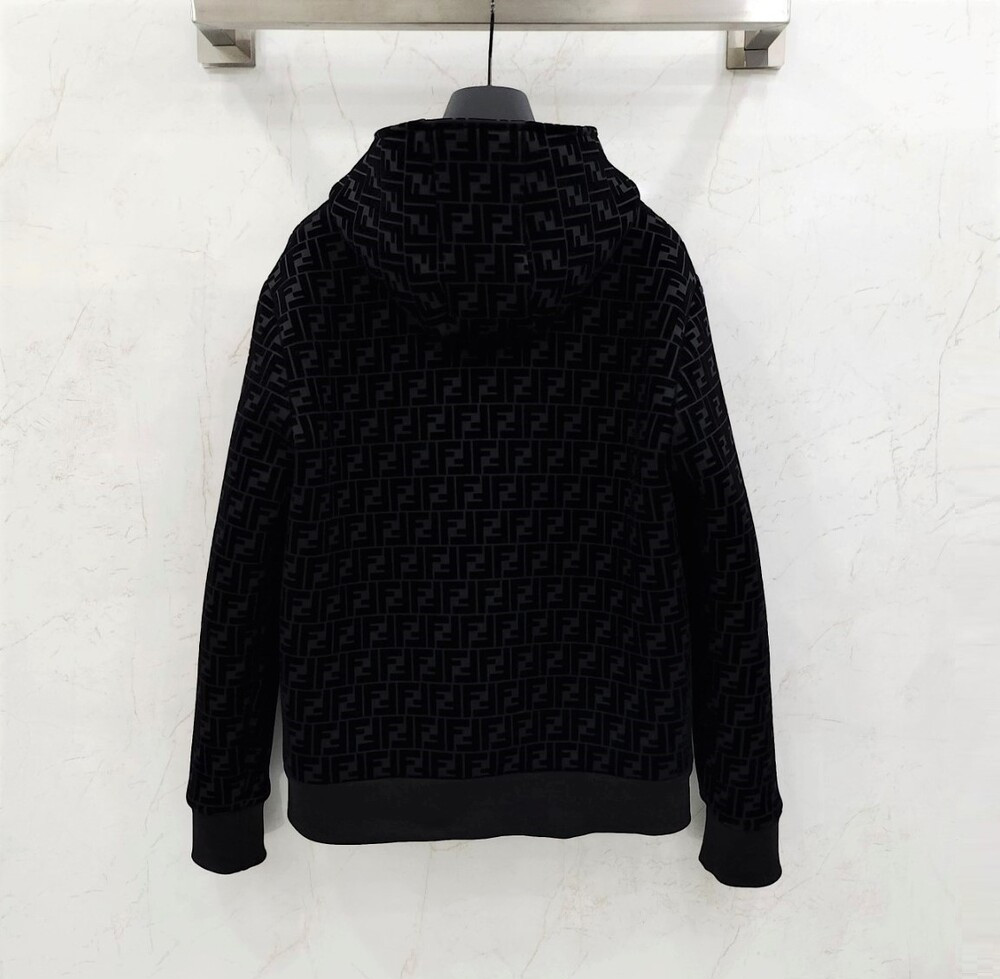 [럭스유] 50 / 펜디 FF 블루종 자켓 후드 집업 FW1040