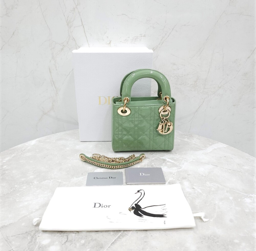 [럭스유] 디올 레이디 디올 페이던트 까나쥬 미니백