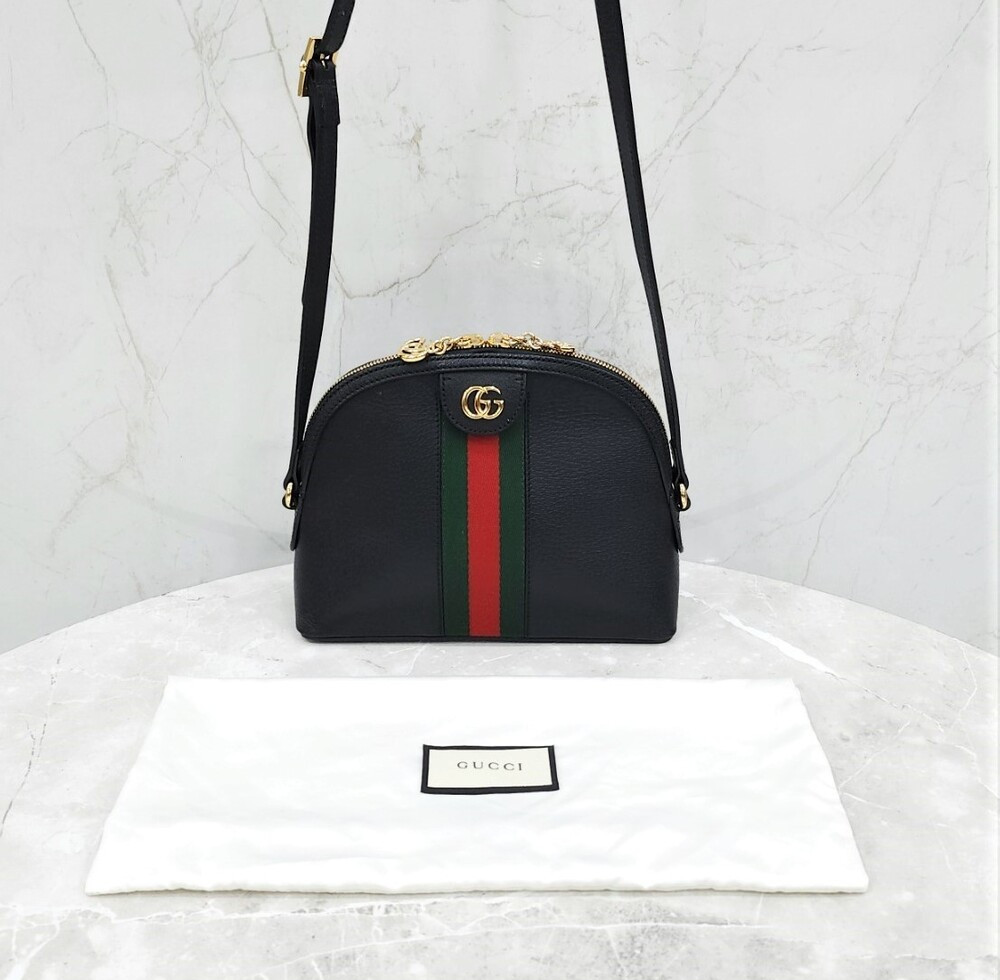 [럭스유] 구찌 블랙 오피디아 삼선 숄더백 499621