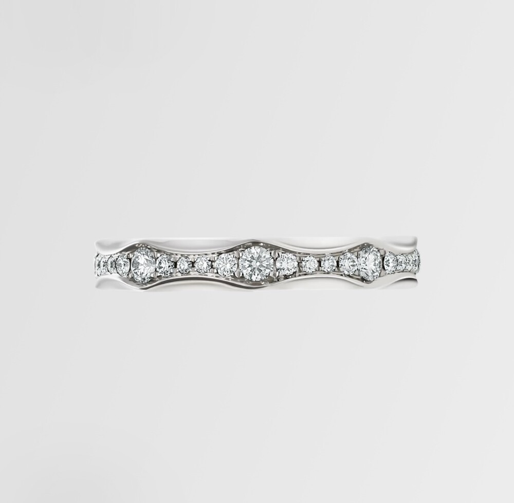 [럭스유] 불가리 다이아 풀파베 인피니토 웨딩밴드 링 54호