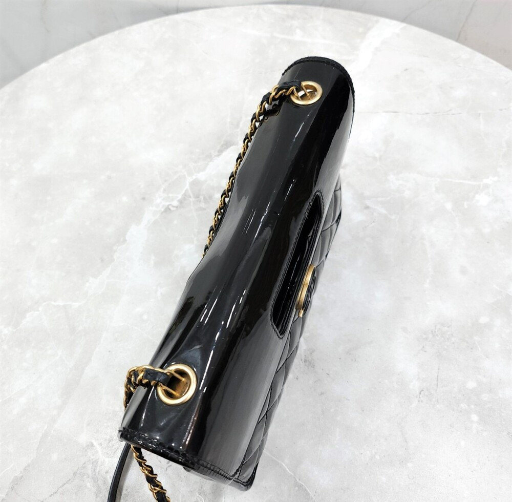 [럭스유] 샤넬 블랙 페이던트 플랩백 신형내장칩 AS4036