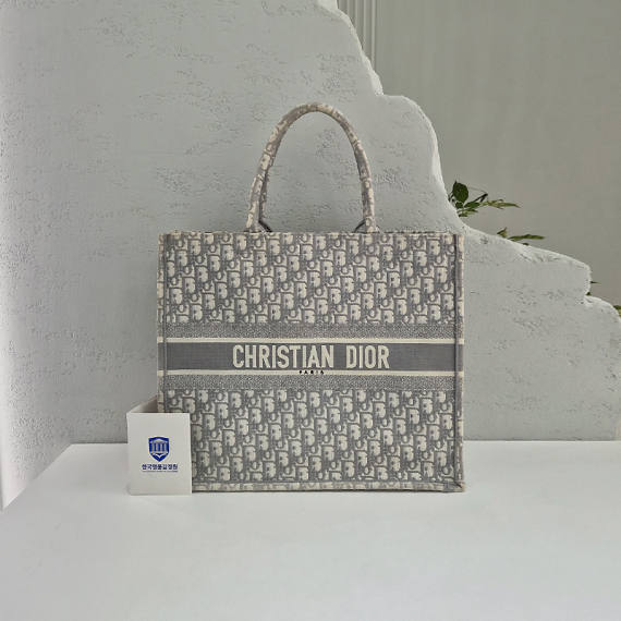 디올 오블리크 북토트 라지 그레이 토트백 M1286