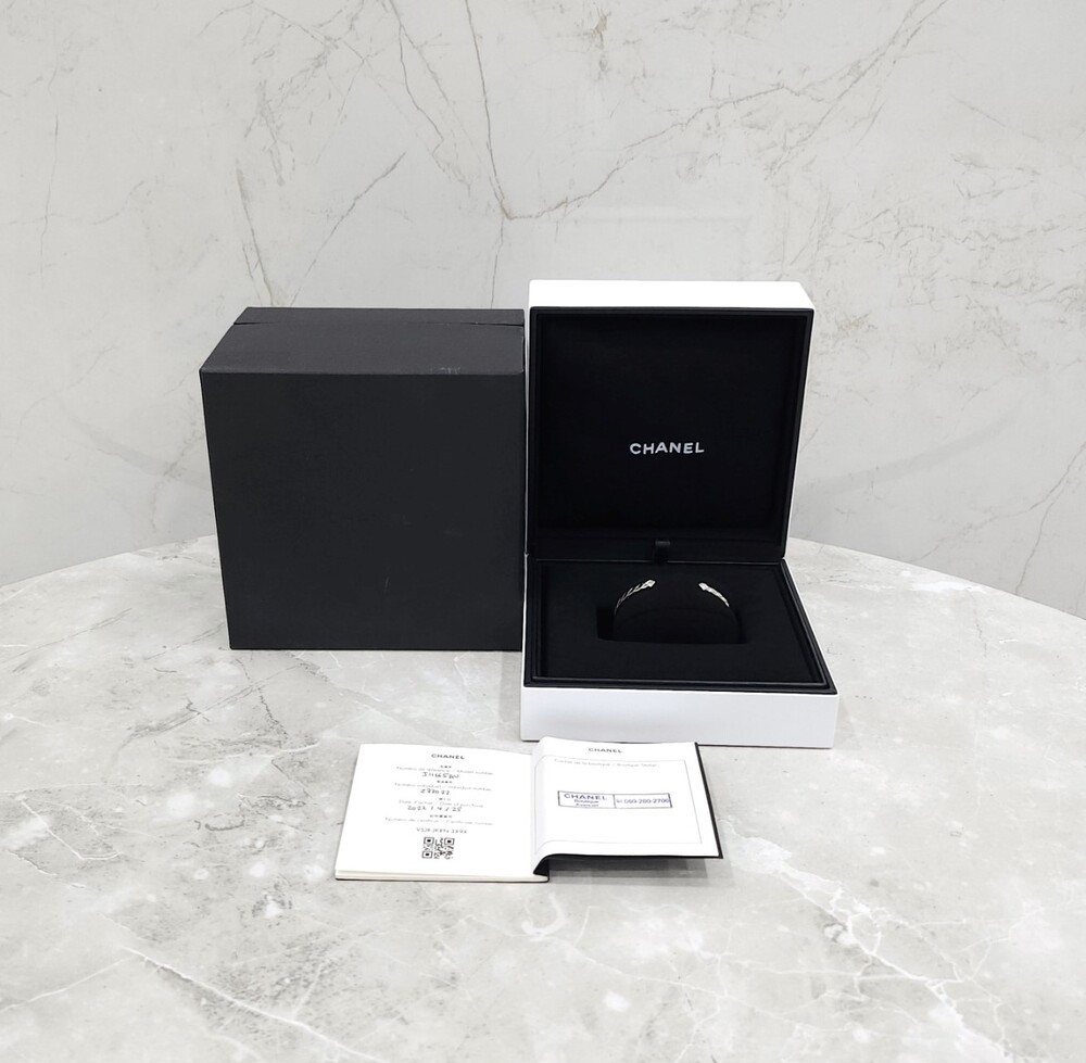 [럭스유] 샤넬 다이아 브레이슬릿 18K 화이트골드 XS