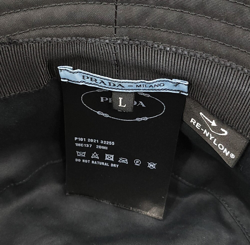 [럭스유] 프라다 삼각로고 나일론 버킷햇 L 1HC137