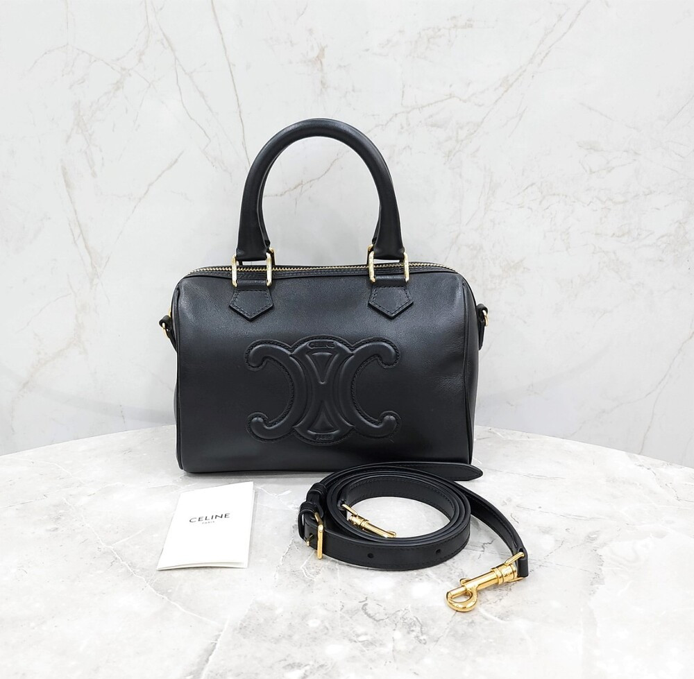 [럭스유] 셀린느 퀴르 트리옹프 스몰 보스턴 113773DU3