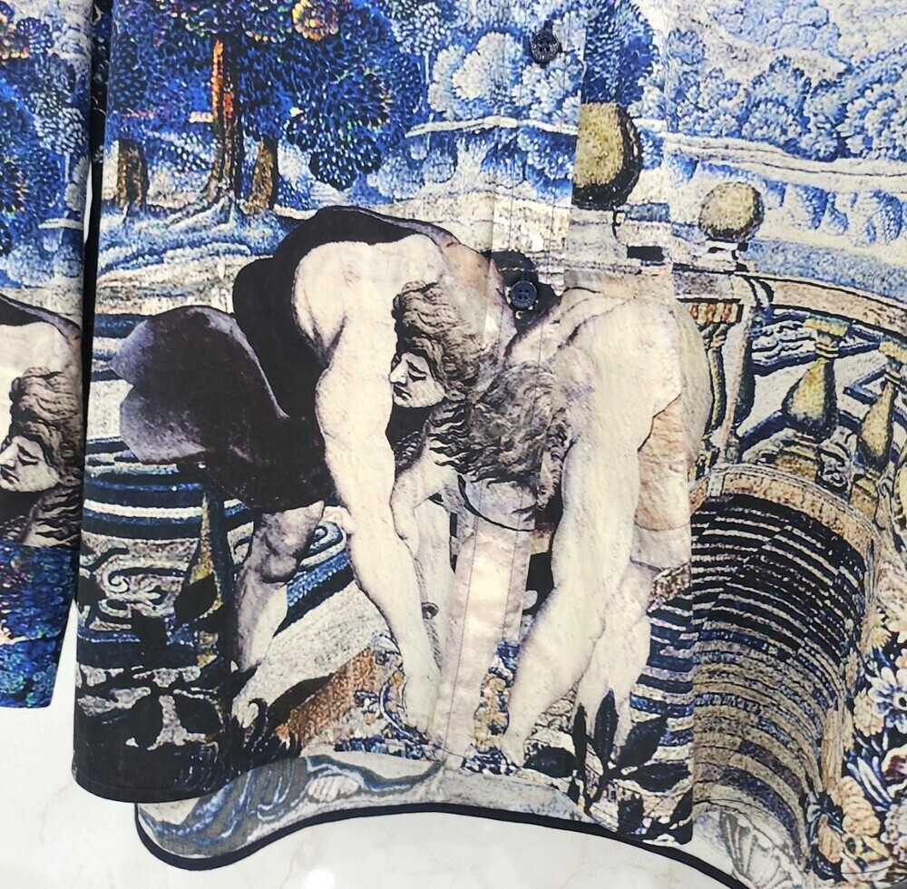 [럭스유] M / 루이비통 한정판 태피스트리 DNA 프린팅 셔츠