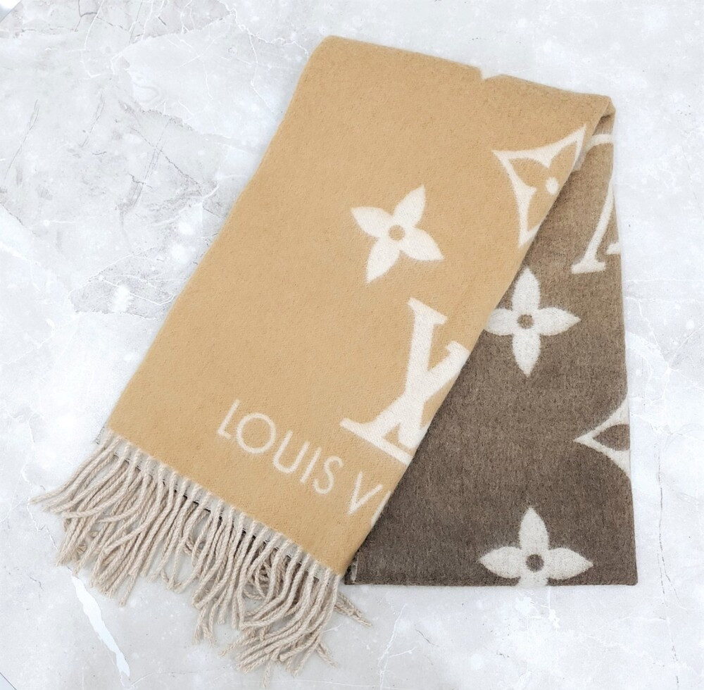 [럭스유] 루이비통 레이캬비크 모노그램 캐시미어 머플러 A73675